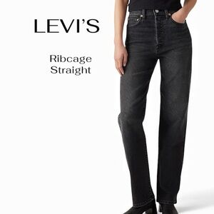LEVI’S Ribcage Straight Jeans | Black | 28